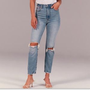 ABERCROMBIE Ultra High Rise Ankle Straight…